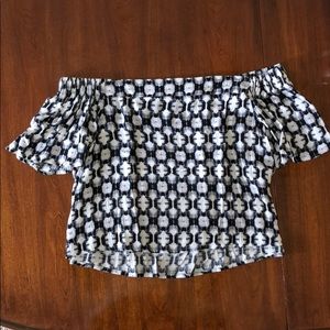 Aqua off the shoulder top